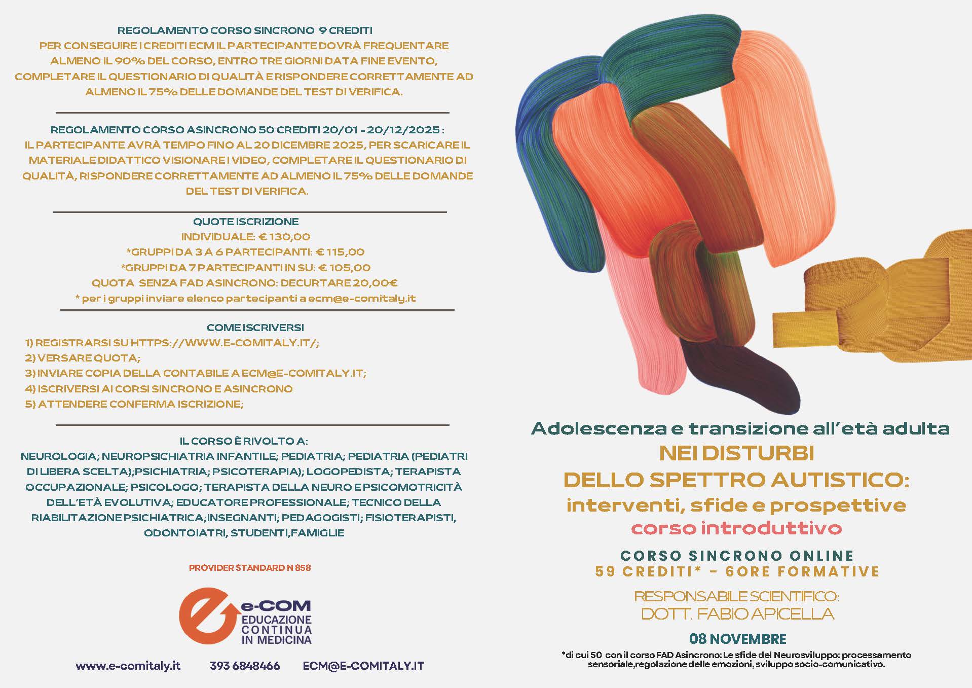 Course Image Corso online Sincrono_Adolescenza e transizione all’età adulta nei disturbi dello spettro autistico: interventi, sfide e prospettive