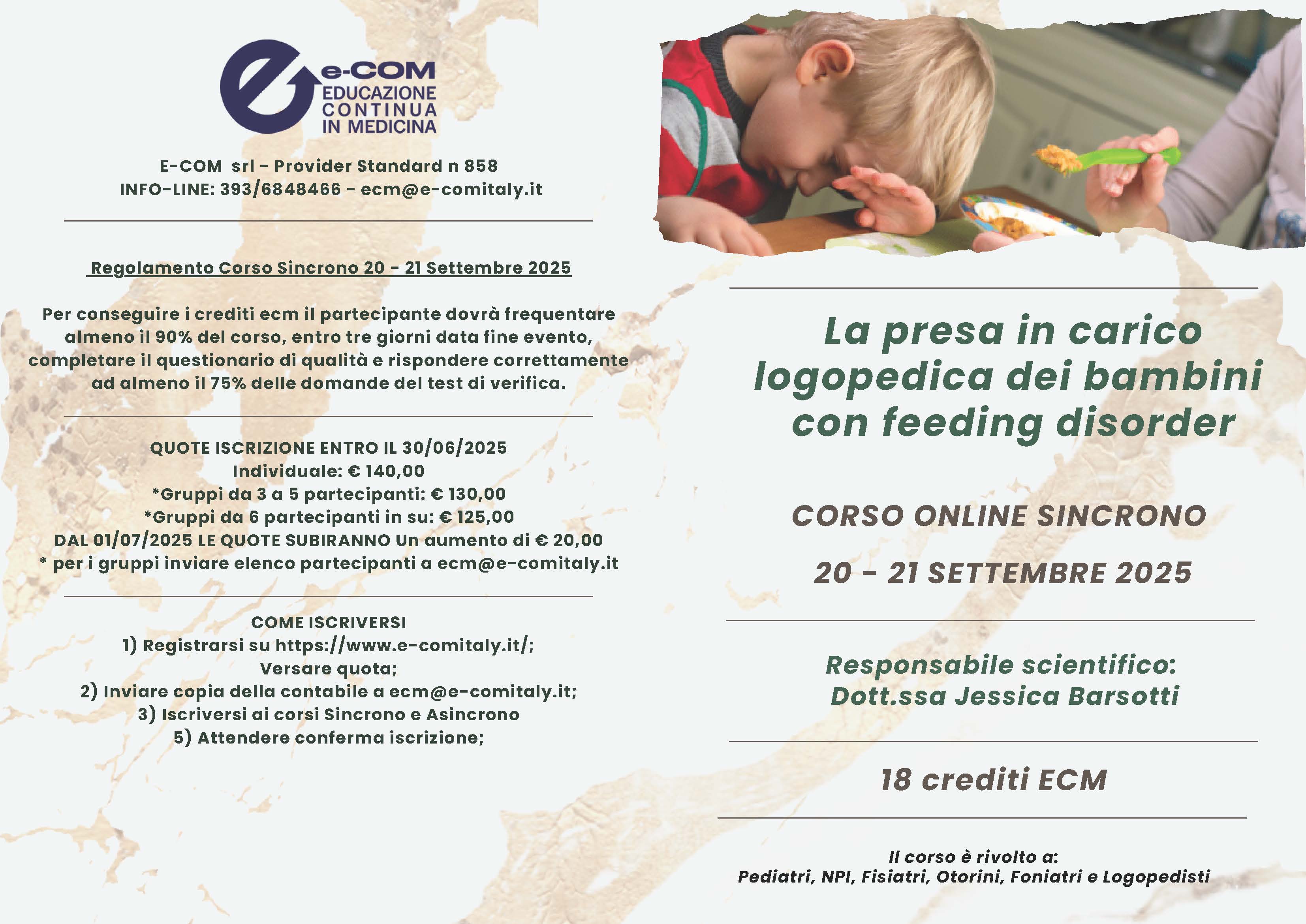 Course Image Corso ONLINE Sincrono_2025_La presa in carico logopedica dei bambini con feeding disorder