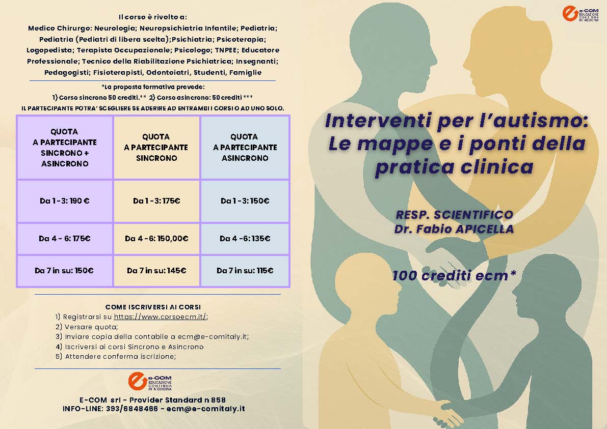 Course Image Interventi per l’autismo: Le mappe e i ponti della pratica clinica